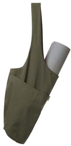 Yogiii Yogamatte Tasche | Die ORIGINAL YogiiiTote | Yogatasche für Yogamatte mit großer Seitentasche und Reißverschlusstasche | Passend für die meisten Mattengrößen