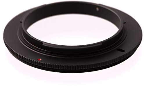 Ares Foto® 52mm Macro Reverse Ring. Macro Coupler. Adapter for macro photography. Compatible with Canon EOS 2000D 4000D 200D 800D 80D 6D Mark II 6D 7D Mark II 5D Mark IV EOS-1D X Mark II 5DS R 5DS