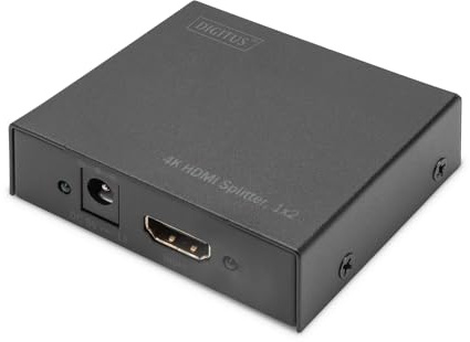 DIGITUS HDMI Splitter 1x2 – In 1-Port, Out 2-Port – UHD 4K 30Hz
