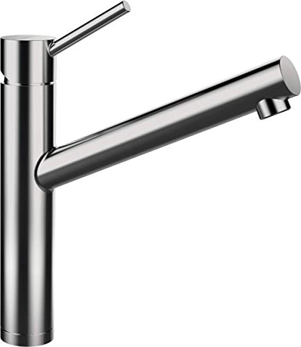 SCHOCK Küchenarmatur Altos – Niederdruck Armatur aus Edelstahl mit Festauslauf und Standard Norm-Anschlüssen