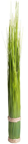 Nova-Nature künstliches Grasarrangement auf rundem Sockel mit Bastband (ca. 60 cm)