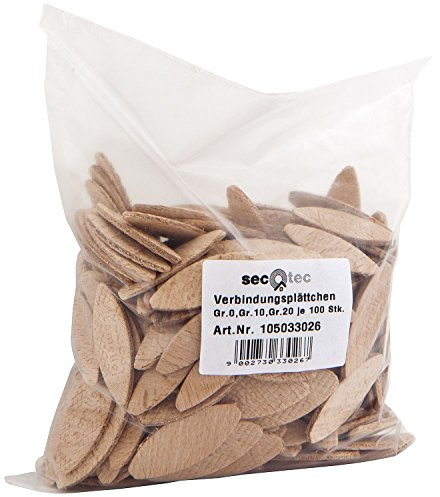 LAMELLO Flachdübel Verbindungsplättchen Sortiment; Größe 0/10/20 - je Größe