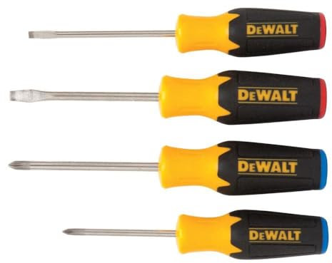 DEWALT Screwdriver Set, 4 Piece (DWHT62512), Black