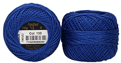 Anchor Perlgarn 8, 4591008-00133, Farbe:enzian, Stickgarne