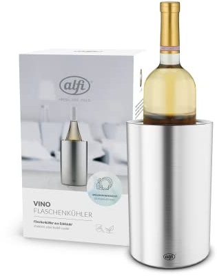 alfi 0457205100 Flaschenkühler Vino, Edelstahl mattiert