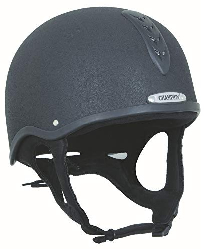 Champion X-Air Plus Horse Riding Hat Skull Helmet Vented PAS015 Black 58cm