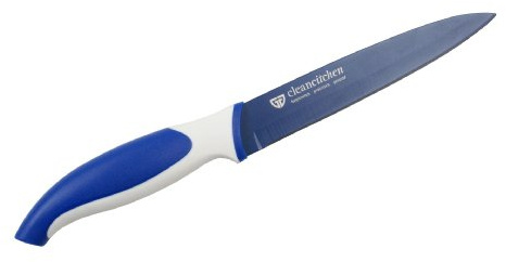 GRÄWE Allzweckmesser, Gemüsemesser, Küchenmesser, CLEANCITCHEN 5' (12,7 cm) blau antibakteriell