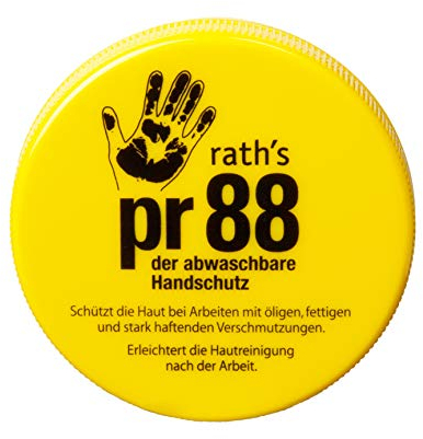 rath's pr88 - crema protettiva per la pelle - facilita la pulizia della pelle in caso di sporco grasso, grasso e ostinato