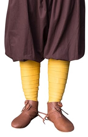 Burgschneider - Wollwadenwickel Aki - Gelb (Standard, für Damen & Herren, Wolle) Historisch - Early Medieval, Viking