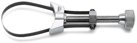 Beta 1491 Adjustable Spin‑On Oil Filter Wrench, Knurled Tightening Knob, Full‑Contact Metal Band, Fits 2.5–4.3 (65–110 mm) Filters