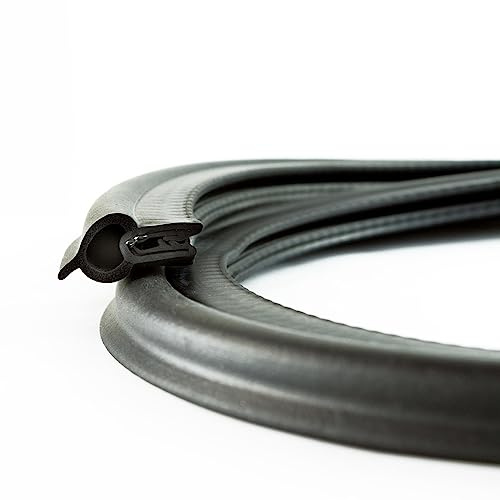 EUTRAS Dichtungsprofil KSD2011 10 m – Auto-Türdichtung & Kofferraumdichtung für 2,0–4,0 mm – PVC/EPDM-Gummidichtung – selbstklemmend, ohne Kleber – Made in Germany