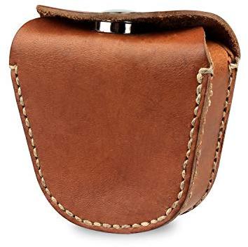 Firedog Ammo Pouch, Slingshot Ammo Pouch for 9mm .22Lr .38 Hunting Leather Ammo Belt Storage