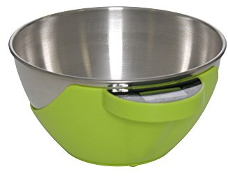 Digitale Küchenwaage, 5 kg/1500 ml, Edelstahlschüssel, grün, Haushaltswaage