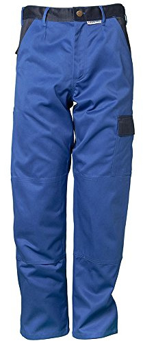 Planam 1211046 Tristep Bundhose, Kornblau/Marine, Größe 46