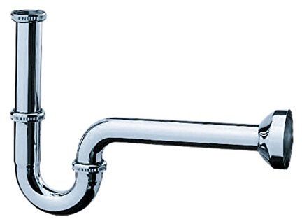 hansgrohe Siphon (Röhrensiphon für Waschbecken) chrom, Klein