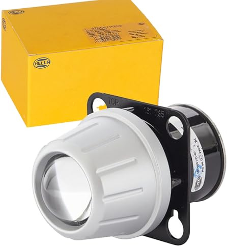 HELLA 1BL 009 071-081 Halogen/DE-Hauptscheinwerfer - Premium 50 - 12V - rund - Einbau - Lichtscheibenfarbe: transparent - Stecker: Flachstecker - vorne rechts/vorne links