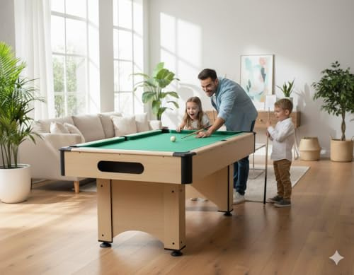 Concept-Usine | de Billar Americano de Madera Chicago + Accesorios incluidos