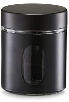 Zeller 19795 Vorratsglas, 600 ml, schwarz
