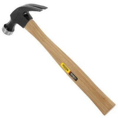 Stanley 51-616 Lot de 6 marteaux cloueurs à panne fendue courbée avec manche droit en bois de 34 cm 453,6 g
