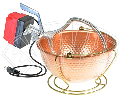 6 LT - 5 W - Paiolo In Rame Con Mescolatore Elettrico Per Polenta - Nuova Fac