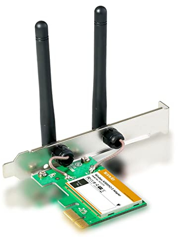 Tenda WLAN Karte N300 W322E, PCI-E WLAN Karte für PC, 300MBit/s 2,4GHz, Kompatibel mit Windows XP/7/8/8.1/10