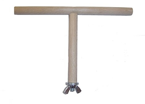 pipano T Sitzstange 20 cm breit, Durchmesser 12 mm, Buche Holz, Anflugstange für Vogelkäfig, Wellensttich, T201012