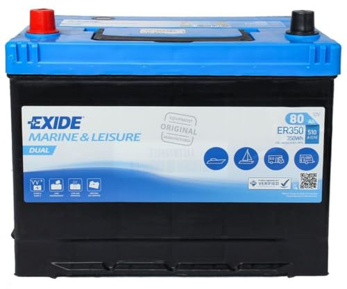 Exide Technologies Akku, Dual, Marineblau