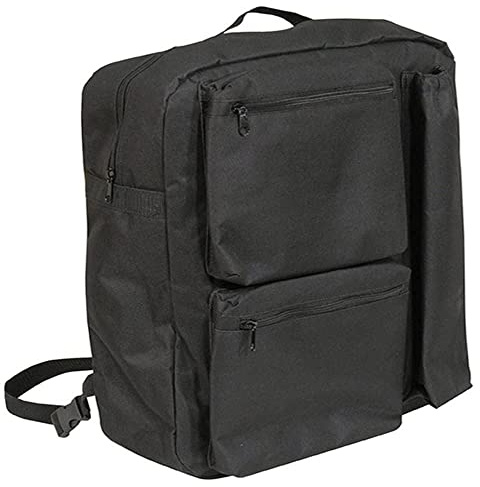 Aidapt Deluxe Mobility Scooter Shopping Bag Crutch/Stick Holder Generous Storage,5 Zipped Compartments,Water Resistant,Sturdy Carry Handle,Wheechair,Rucksack,BackSack,Storage Bag,Elderly,Disability