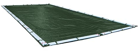 Pool Mate 323060R-PM Heavy-Duty Winter In-Ground Pool Cover, 30 x 60-ft, Grass Green