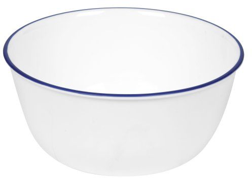 Corelle Livingware 28-Ounce Super Soup/Cereal Bowl, Classic Cafe Blue