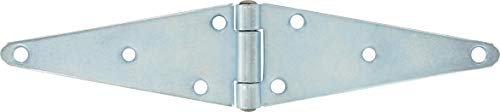 Hardware Essentials 851942 Heavy Duty Strap Hinges Zinc 6