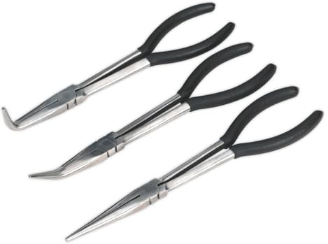 Sealey S0433 Needle Nose Pliers Set, 275mm, 3 Pieces