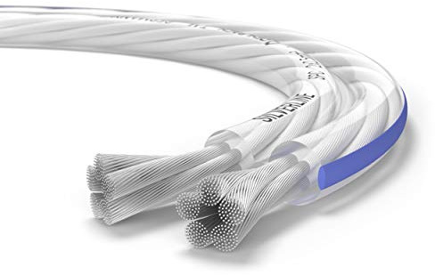 OEHLBACH Silverline SP-25 - Stereo HI-FI Lautsprecherkabel - Boxenkabel mit SPOFC (versilbertes Kupfer) 2x2,5mm² - Mini Spule Lautsprecher Kabel - 30m