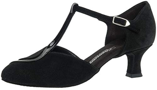 Diamant - Diamant Damen Tanzschuhe 068-069-008, Scarpe Da Ballo - Standard & Latino da donna, Nero (Nero (nero)), 35 1/3