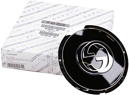 Original FIAT 500 500C Felgendeckel Gucci schwarz chrom - 51903270