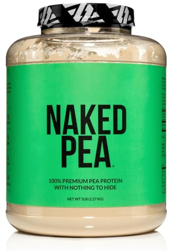 NAKED Pea - 5LB 100% Pea Protein Powder from North American Farms - Unflavored Vegan Pea Protein Isolate - NSF Certified, Plant Protein Powder, Easy to Digest - 76 Servings