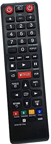 ALLIMITY AK59-00145A Télécommande Remplacer pour Samsung Blu-Ray DVD Player BD-ES6000/ZA BD-ES6000 BD-EM57/ZA BD-EM57 BD-EM59/ZA BD-E5900 BD-E5700/ZA BD-EM57C/ZA BD-EM59C/ZA BD-EM59C