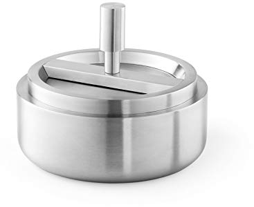 ZACK 50163 CONTAS Schleuderascher, Edelstahl matt, ø 13 - Höhe 11 cm