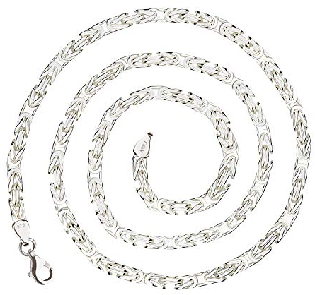 925 Silberkette: Königskette Silber 4mm und 60cm - KK-40-60