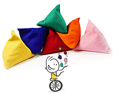 Juggle Dream 5 x Tri-it Juggling Bean Bags Unlimited Fun Learn Juggling With Bags Active Games