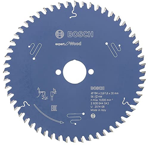 Bosch Accessories 2608644043 Lame de scie circulaire expert for wood 184 x 30 x 2,6 mm 56