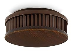 Pyrexx PX-1 Rauchwarnmelder - 1 Stück - 10 Jahre Batterie mit Magnet-Halterung ohne Bohren und LED-Blinken, Zertifiziert nach Q-Label, Holzdunkel
