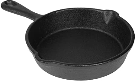 Olympia Mini sartén redonda de hierro fundido, utensilios de cocina comerciales - 100 (Ø) mm