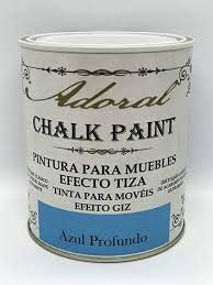 Adoral - Chalk Paint Pintura para muebles Efecto Tiza 125 ml Azul Profundo