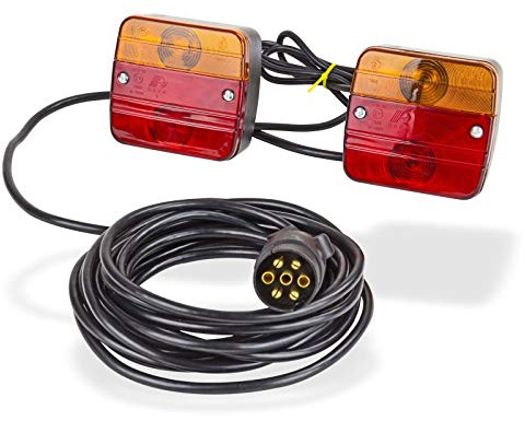DEMA Magnet-Beleuchtungssatz 12V – Rücklicht & Schlusslicht für Anhänger, Traktor, Hänger – Einfache Montage