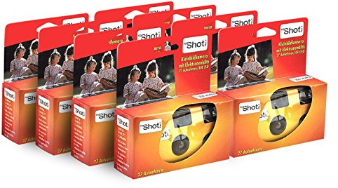 TopShot 400 appareils Photo jetables avec Flash intégré (Paquet avec 8 caméras, 27 Images)