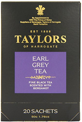 Taylors of Harrogate Earl Grey Tea, 20 Tea Bags (Pack of 6, Total 120 Teabags)
