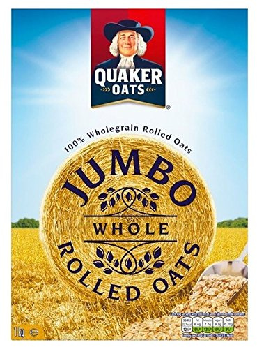 Quaker Oats Jumbo Bouillie De Flocons D'Avoine 1 Kg - Paquet de 2