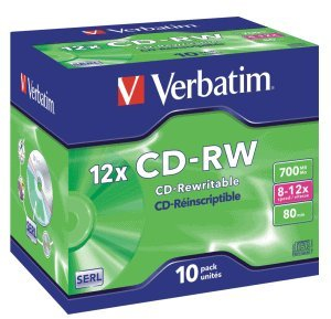 Verbatim CD-Rohlinge 700MB/80min im JewelCase VE=10 Stück