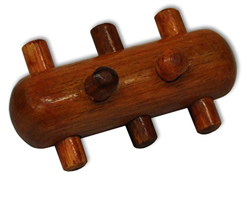 Massagehölzer Massageroller aus Hartholz - Echte Handarbeit - Deuserstab (14311 - Massage Igel klein (ca. 7 x 4 cm))